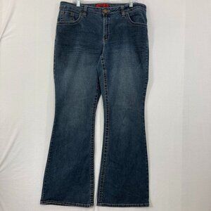 Vintage Zana Di size 16 Blue Dark Wash Flare Jeans